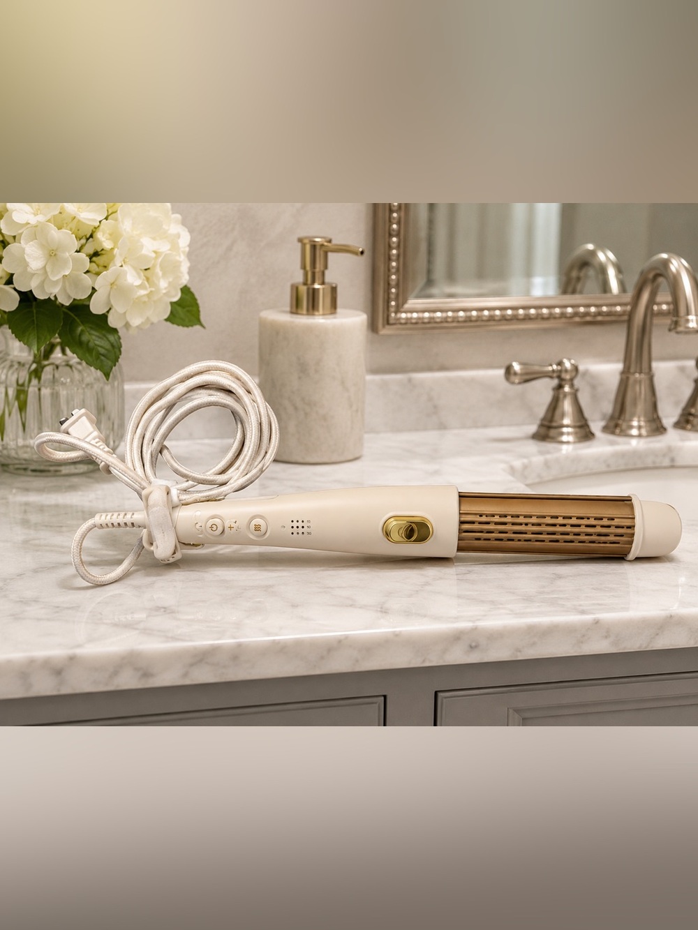 Calista AirGlide Pro Cool Breeze Styler Cream Gold Hair Styling Tool